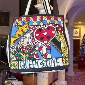 Brighton Queen of Love Colorful Tote Bag